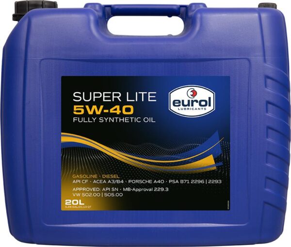 370224.jpg EUROL Super Lite 5W-40 A3/B4 - 20L