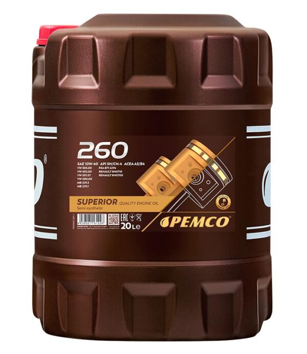 370575.jpg PEMCO 260 10W-40 A3/B4 - 20L