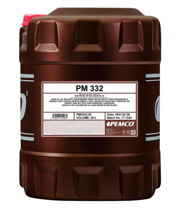 PEMCO 332 0W-30 C2/C3 LL - 20L