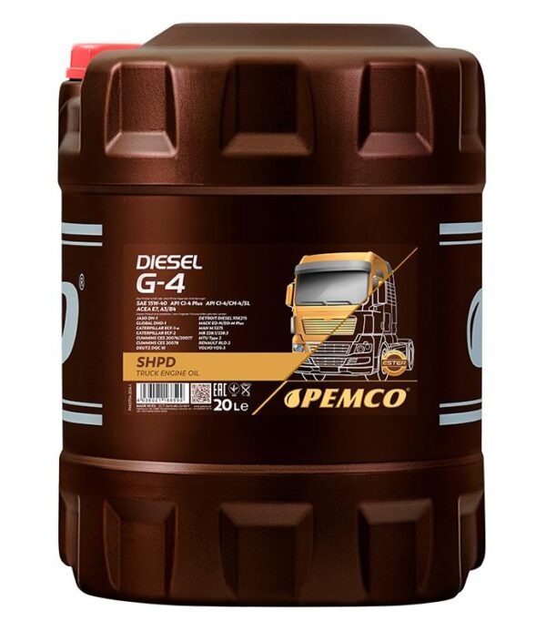 370655.jpg PEMCO Diesel G-4 SHPD 15W-40 E7 - 20L