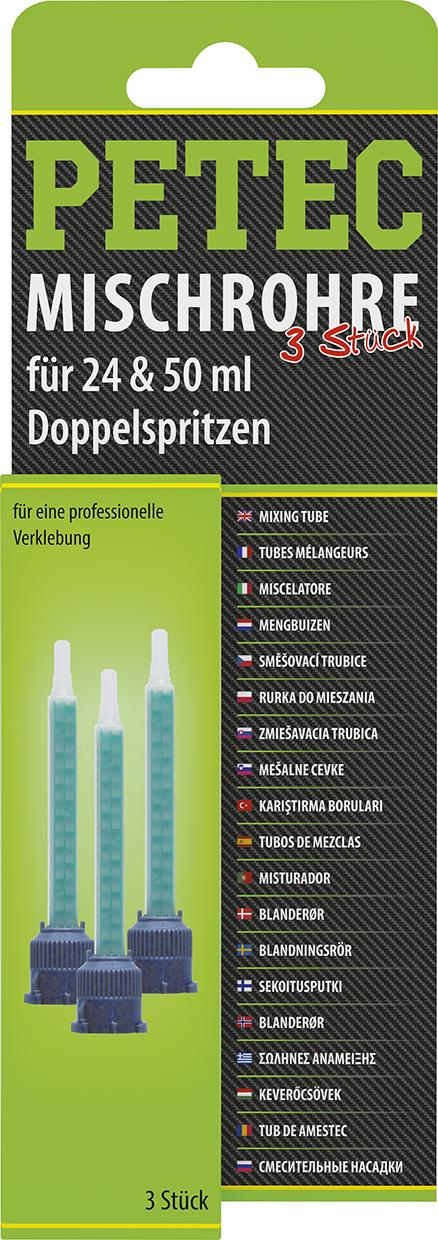 PETEC Zmiešavacia trubica - 24ml/50ml Trojbalenie karty SB