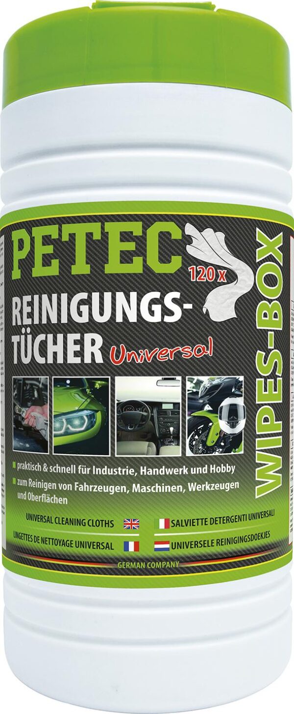 PETEC Čistiace utierky, Wipes-Box