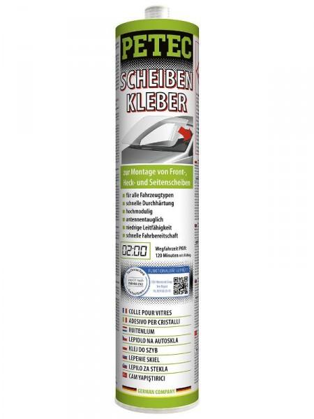 409390.jpg PETEC Lepidlo na okenné sklá - 310ml kartuša vrátane nastaviteľnej dýzy