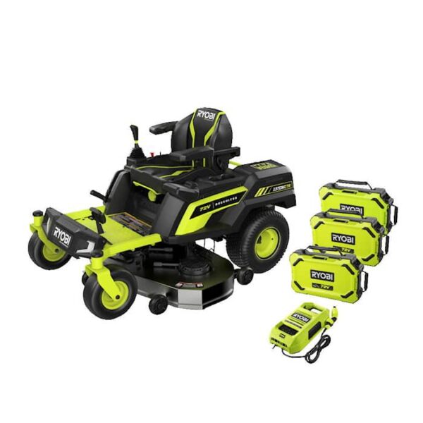 RYOBI (RY72ZTRX137-310) 72V Bezuhlíková záhradná kosačka s nulovým polomerom otáčania, šírka záberu 137cm