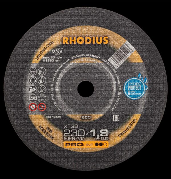 496803.jpg RHODIUS Rezný kotúč XT38 - 230x1,9x22,23mm