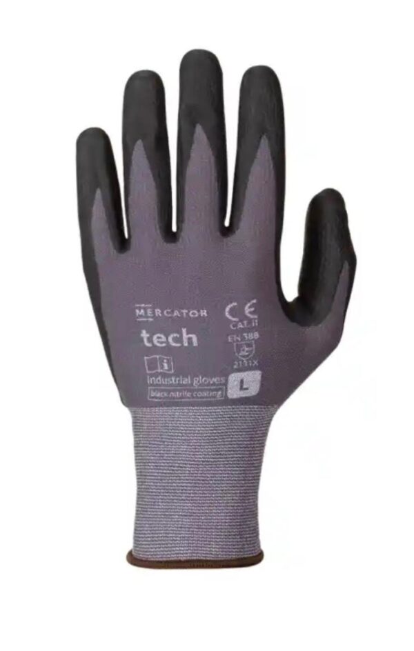 701798.jpg Rukavice MERCATOR tech grey+black NBR, veľ. XXL